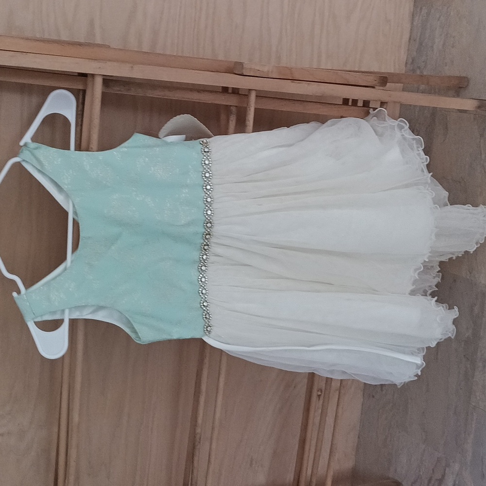 Mint green dress